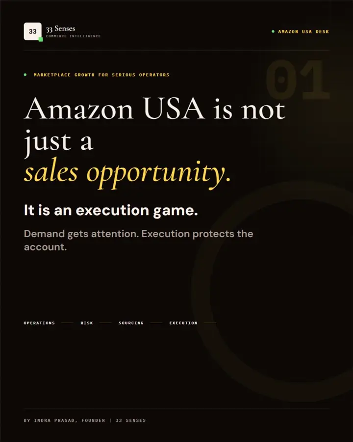 Amazon USA product selection execution checklist slide 1 of 7